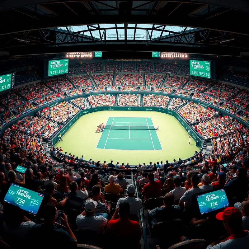 An interactive view of key tennis betting markets including moneyline and set spreads, highlighting strategic wagering options.