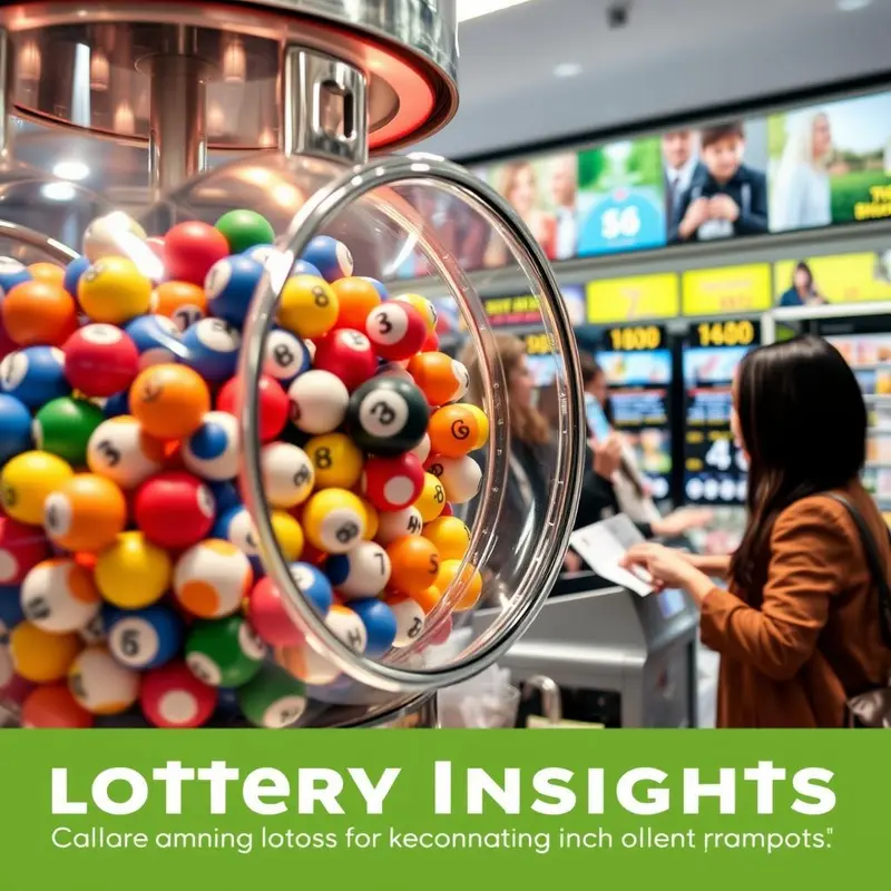 An illustration showcasing multiple lottery game types including draw games, instant tickets, and online instant wins.