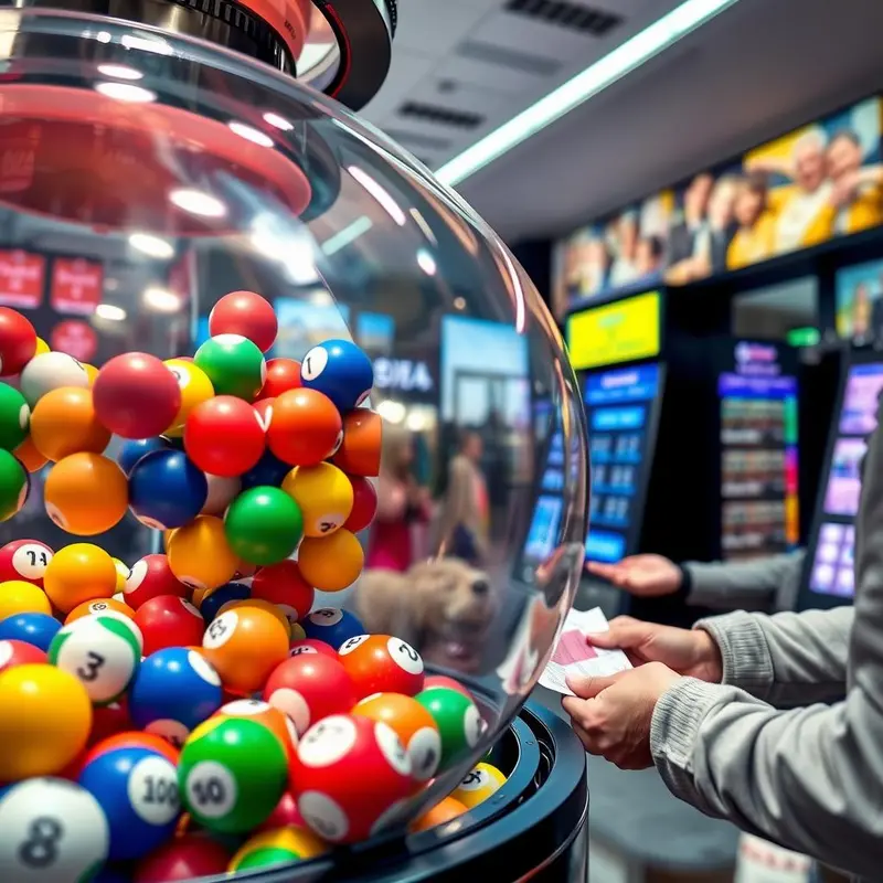 An illustration showcasing multiple lottery game types including draw games, instant tickets, and online instant wins.