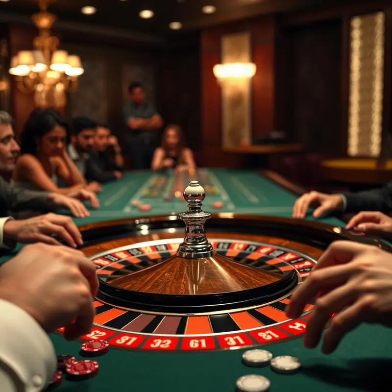 Chips positioned on diverse betting options illustrate the strategic variety in roulette alongside the game’s intrinsic odds.