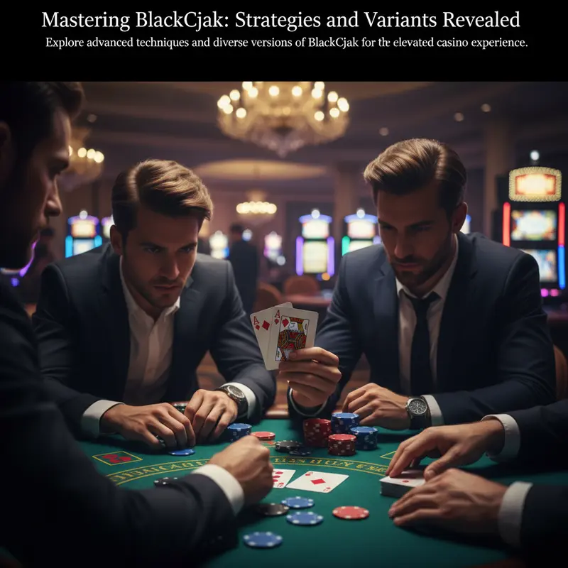 A strategic blackjack player analyzing their hand.