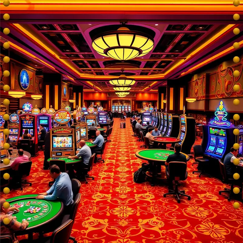 A poker table highlights the intertwining of strategy and chance in casino games.