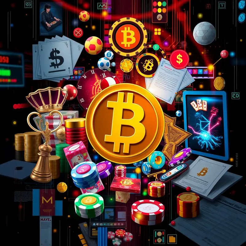 A depiction of a modern online casino platform with cutting-edge technology.