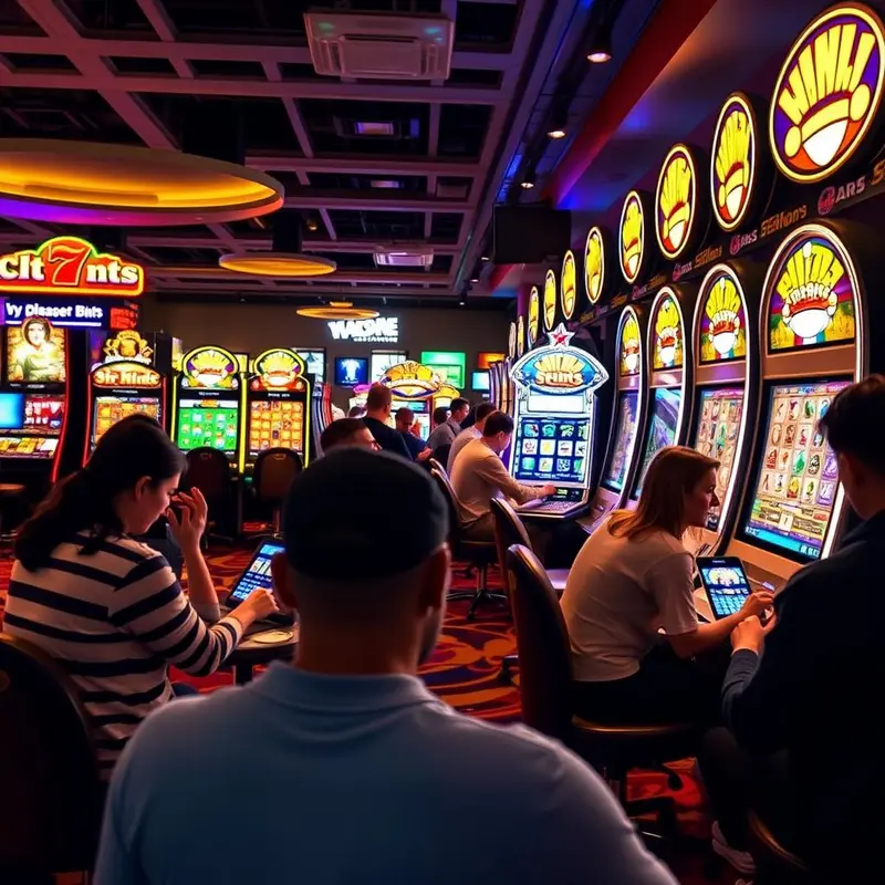 Illustration of various types and features of online slots available for players.