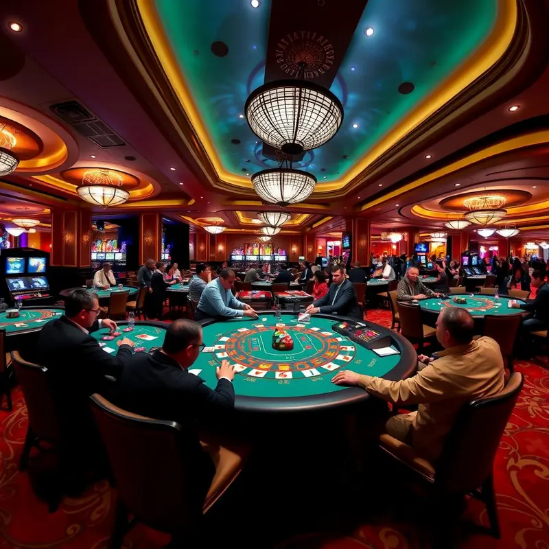 A player contemplates their next move at a Blackjack table.