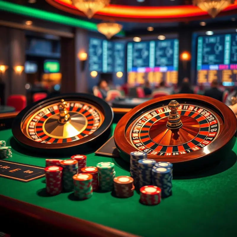 Comparative view of European and American Roulette wheels highlighting differences in zero pockets and house edge.