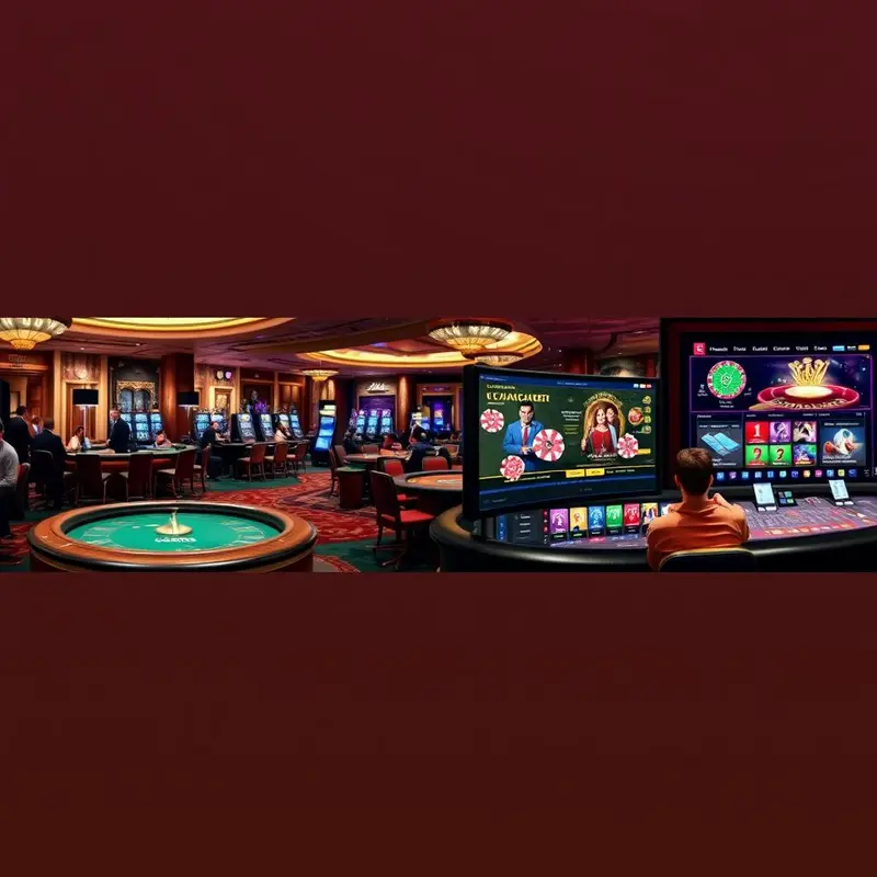 The transition from traditional casino tables to advanced online gaming platforms.
