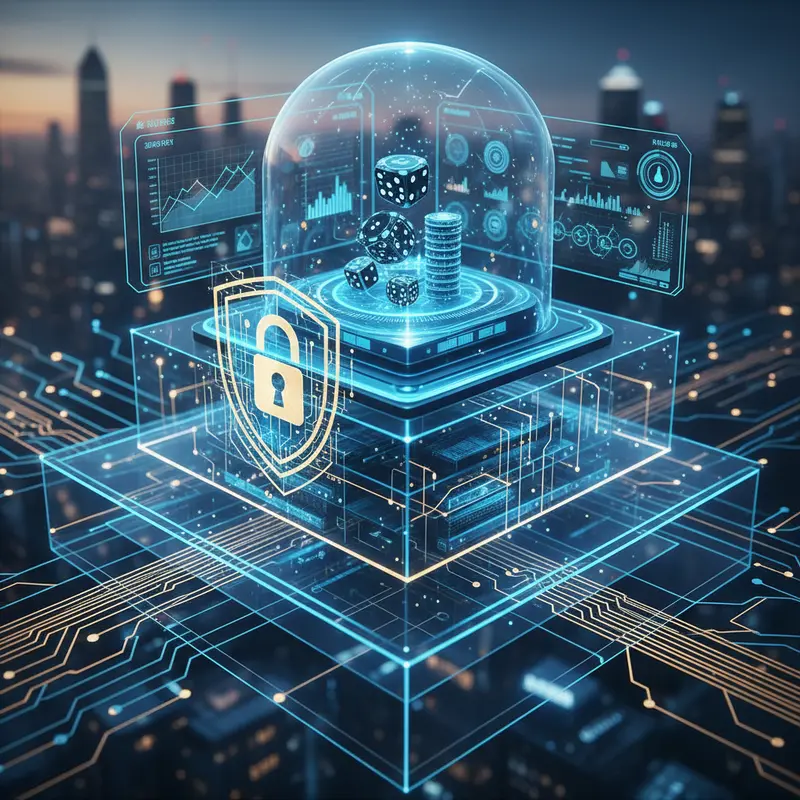 Illustration of security measures and regulations in online gambling.